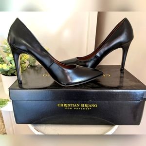 Christian Siriano for Payless black heels, never worn, size 7W